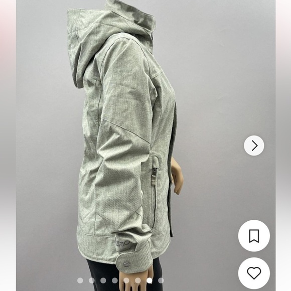 Burton Women's Grey Jacket size XL. Skiing snowboarding Winter D - Picture 7 of 12